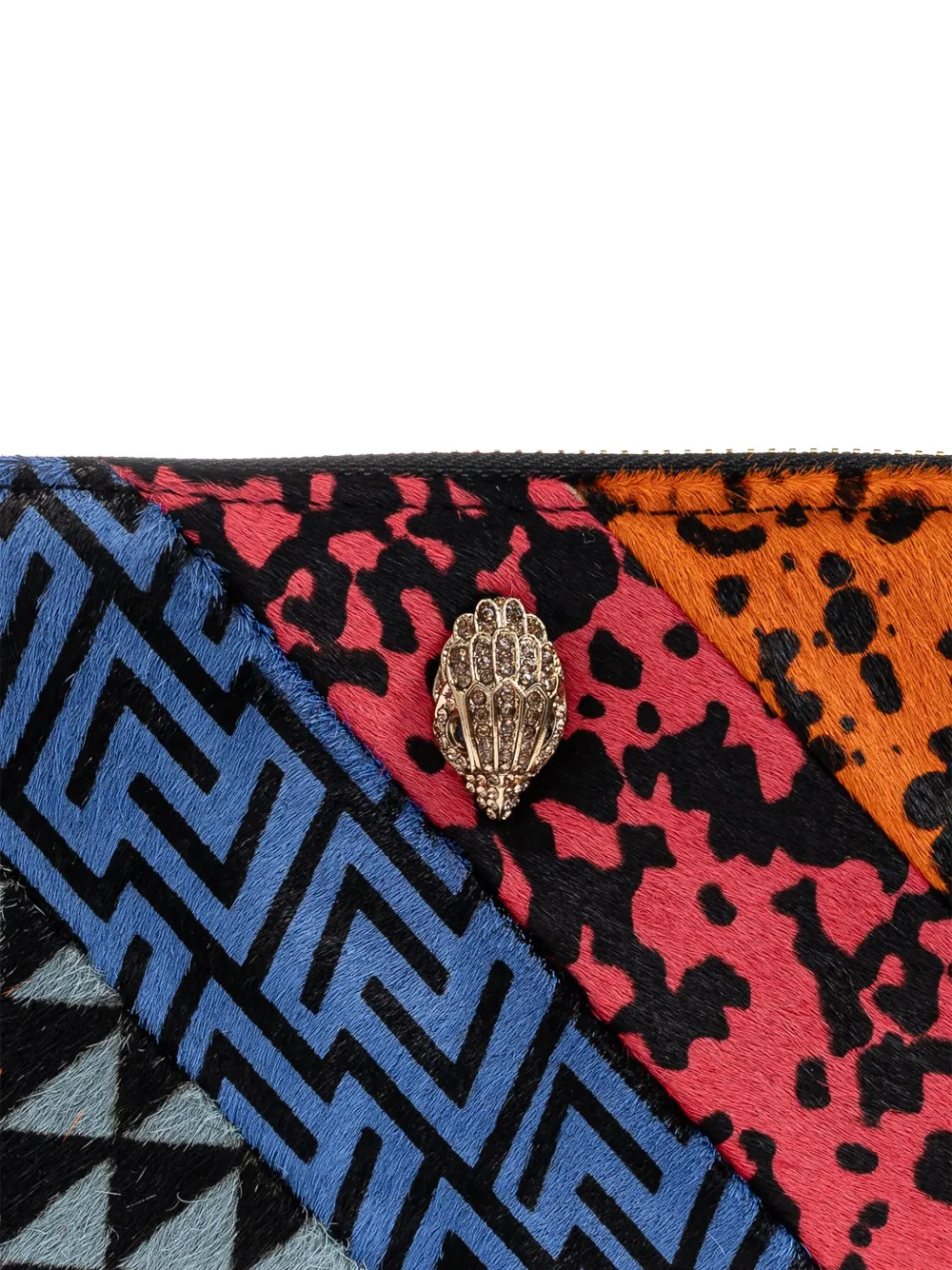 Kurt Geiger Kensington Patchwork Zip-around Wallet In Multi