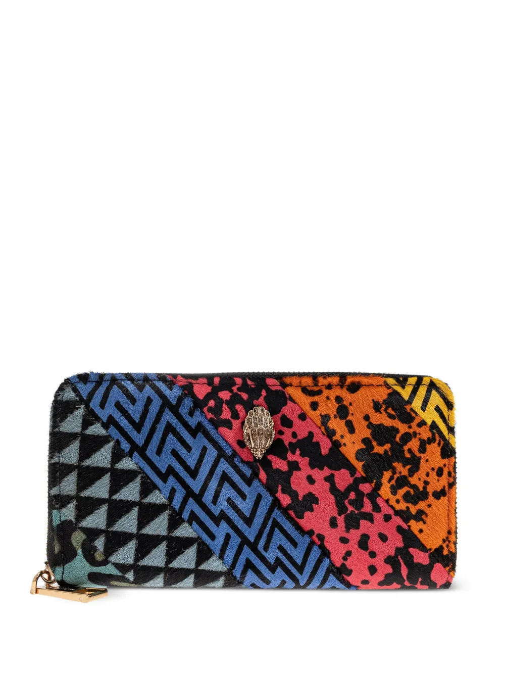 Kurt Geiger London Kensington patchwork zip-around wallet | Black | Image 1