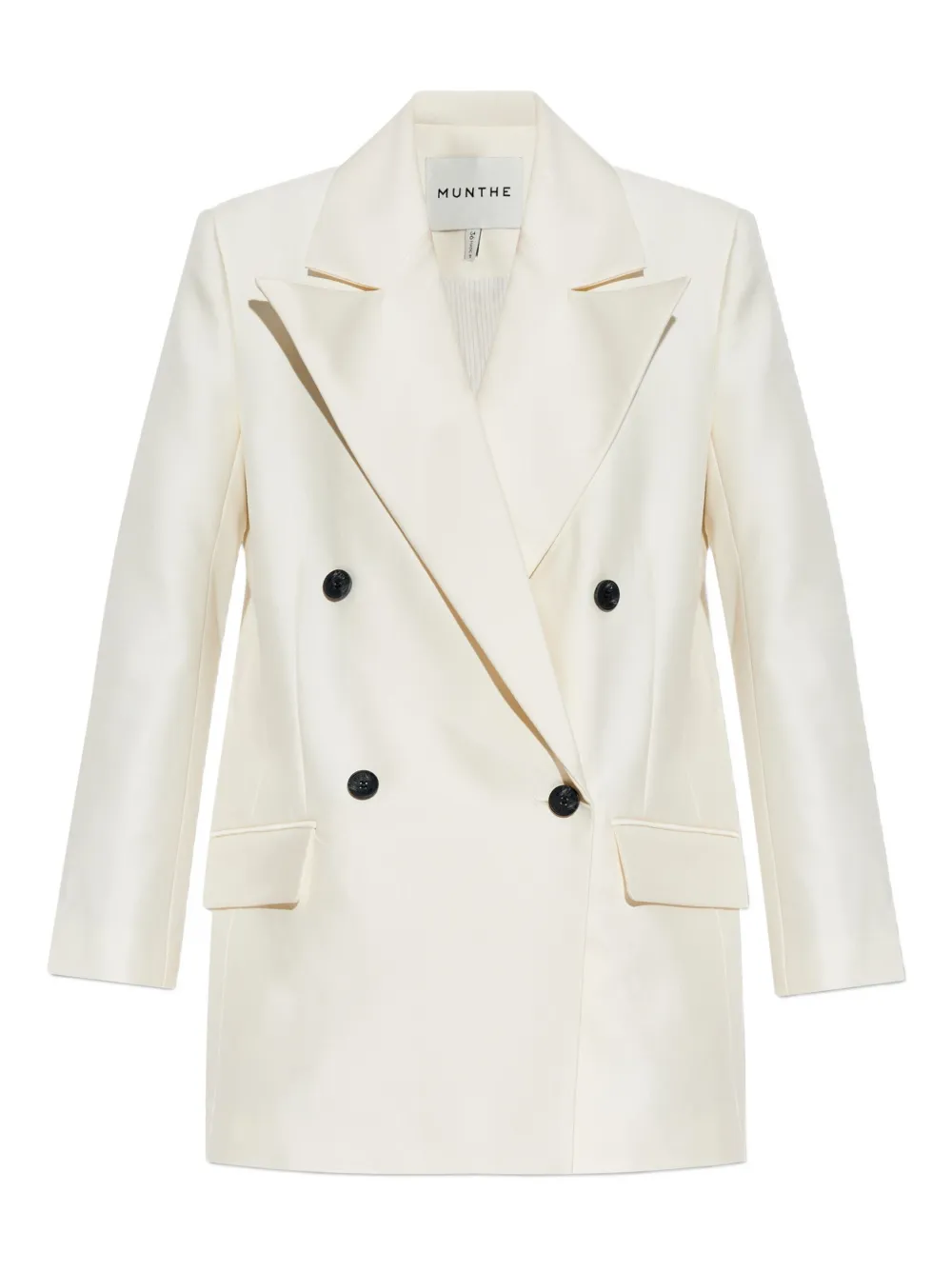 Munthe Lya Double-breasted Button Jacket In White