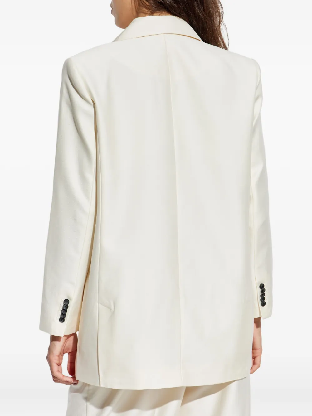 Munthe Lya Double-breasted Button Jacket In White