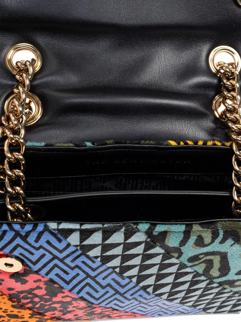 Kurt Geiger Kensington Patchwork Chain Tote Bag In Red