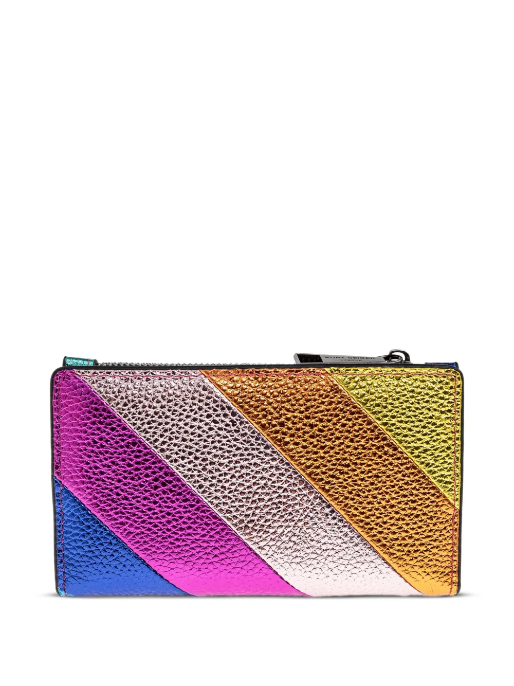 Kurt Geiger London Kensington diagonal-stripe metallic bifold wallet | Image 2