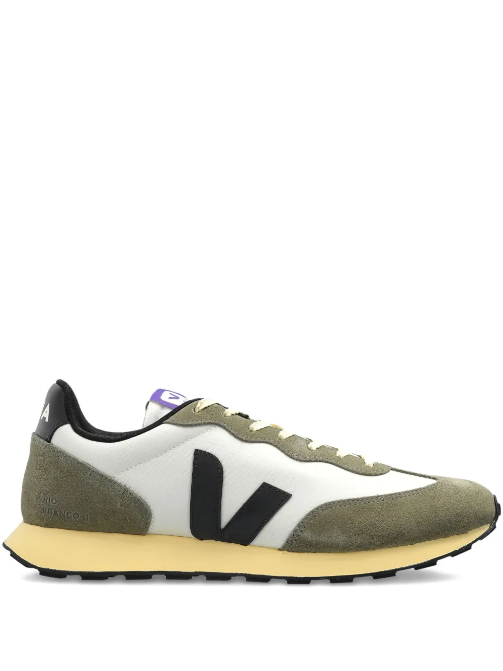 VEJA V-logo suede trainers Green