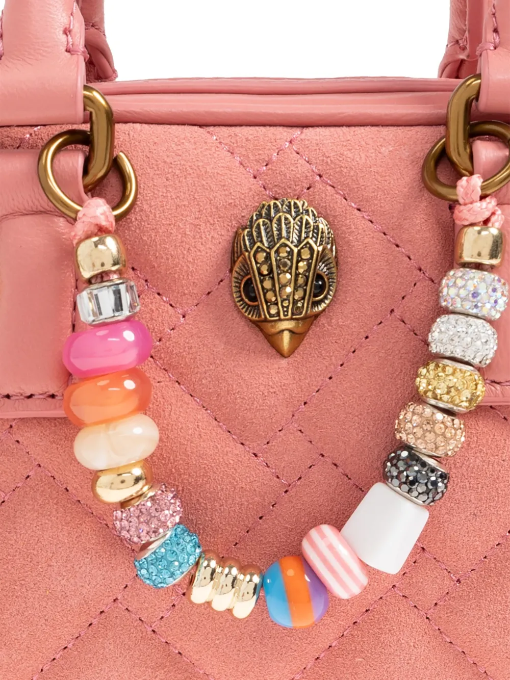 Kurt Geiger London Kleine Kensington London gewatteerde shopper met kralen Roze