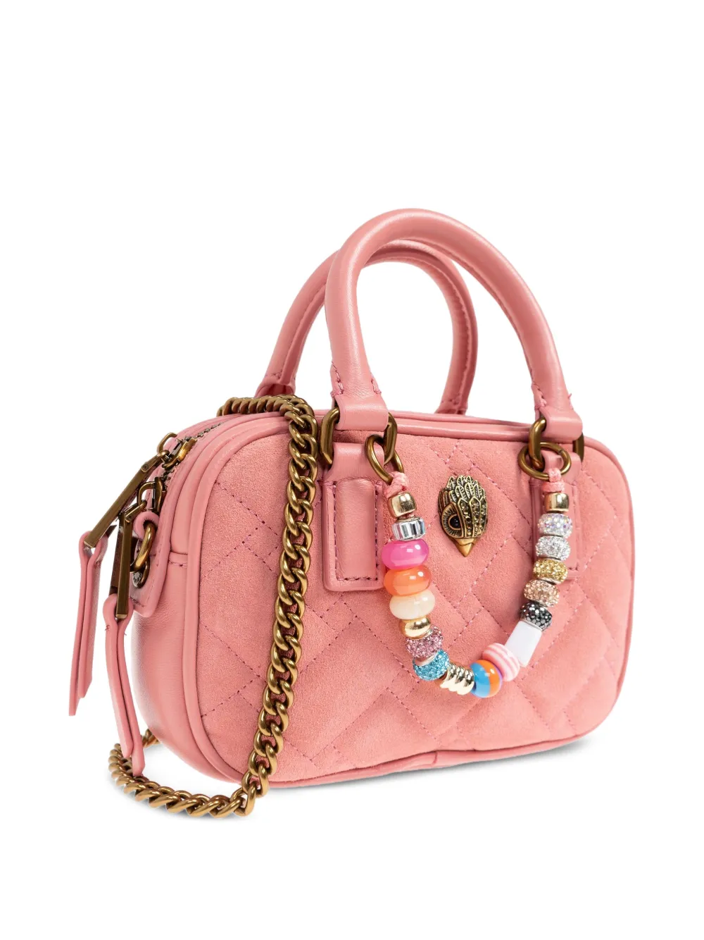 Kurt Geiger London Kleine Kensington London gewatteerde shopper met kralen Roze