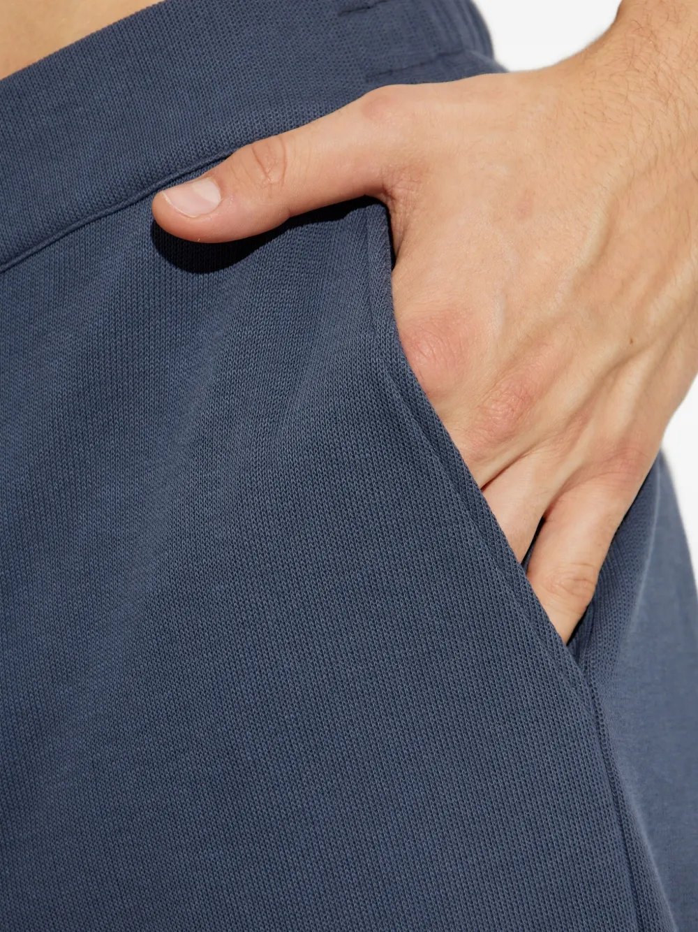 Hanro Elastic-waistband Pocketed Loungewear Trousers In Blue