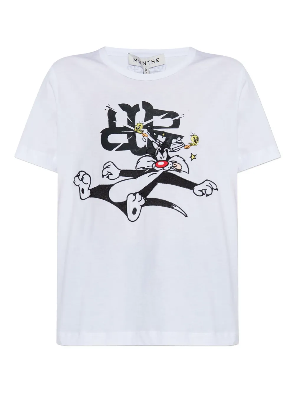 MUNTHE x Looney Tunes cartoon-print T-shirt | White | Image 1