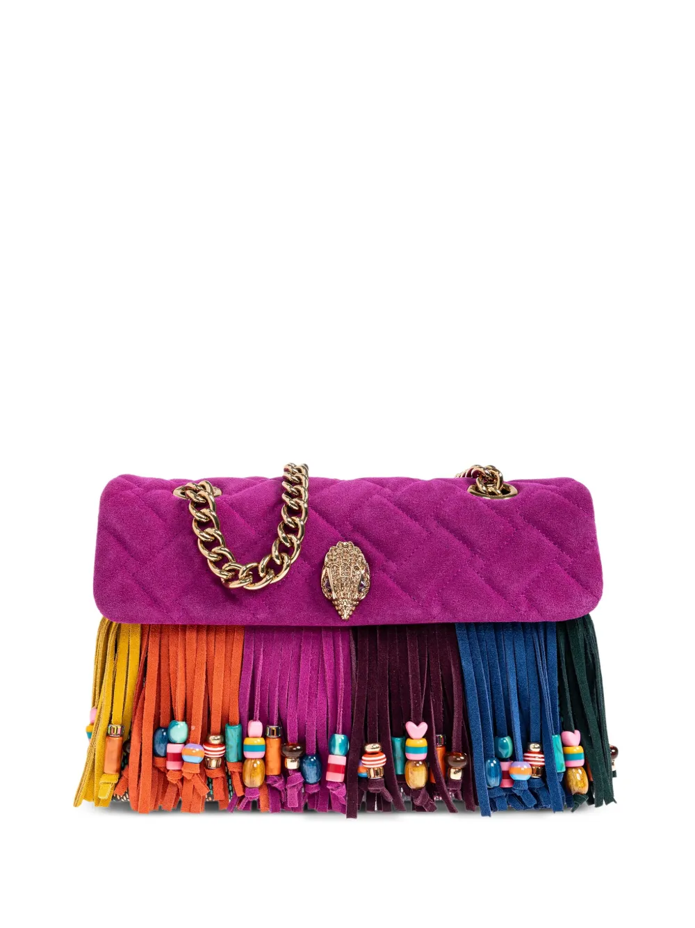 Kurt Geiger London Kensington Fringe shoulder bag | Pink | Image 1