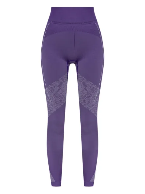 adidas by Stella McCartney ليغينغ بطبعة ثعبان وخياطة غير ظاهرة