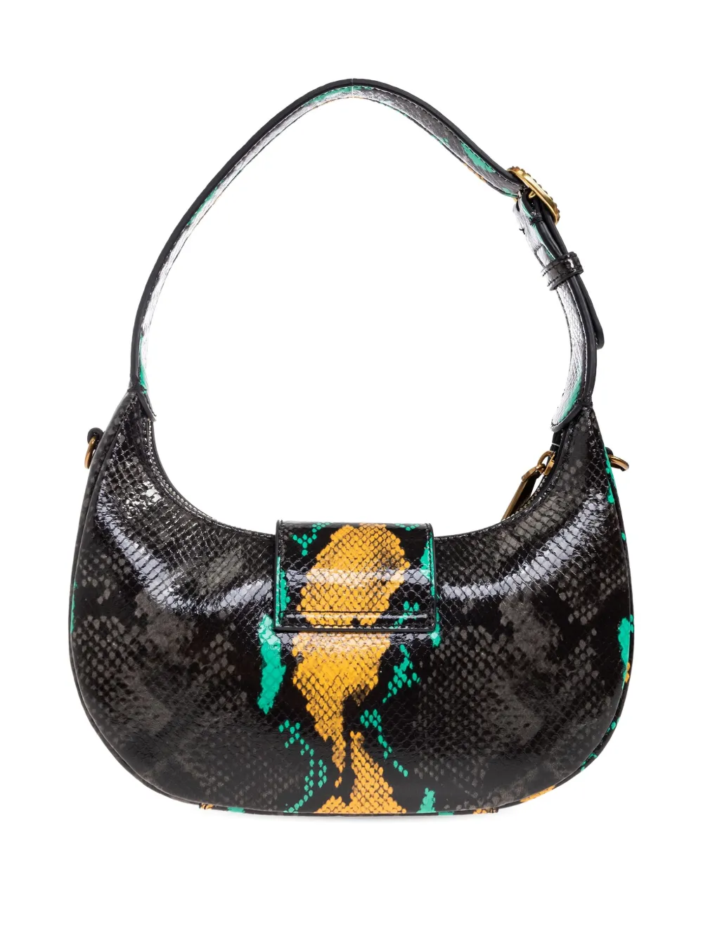 Kurt Geiger London Kleine Chelsea schoudertas met slangenprint Zwart