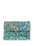 Kurt Geiger London large Kensington Soft sequined floral cross body bag - Green