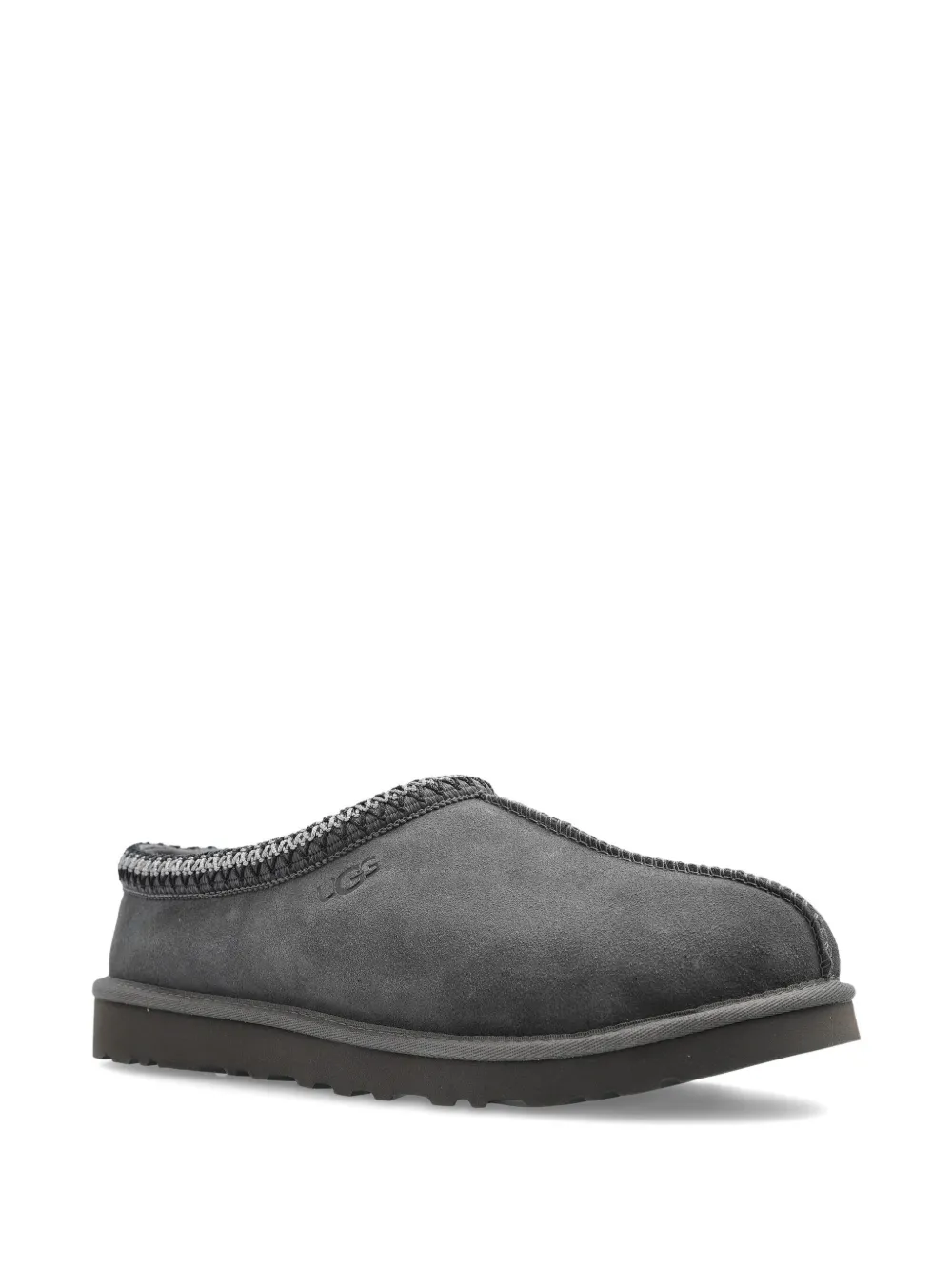 UGG Tasman braided-trim slipper boots - Grijs