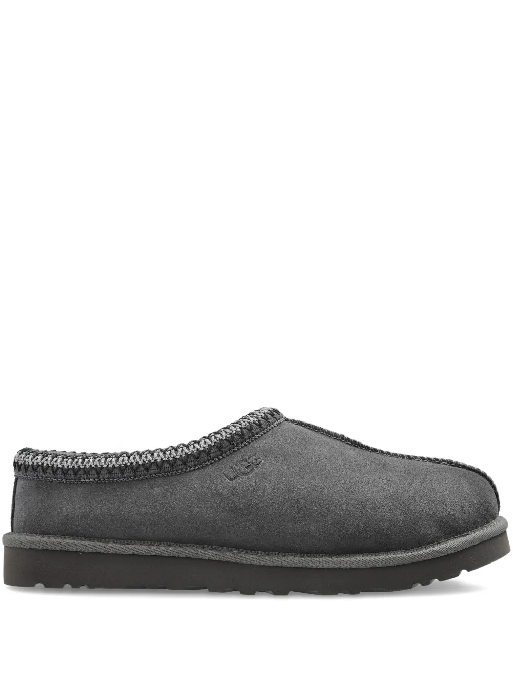 UGG Tasman braided-trim slipper boots Grey