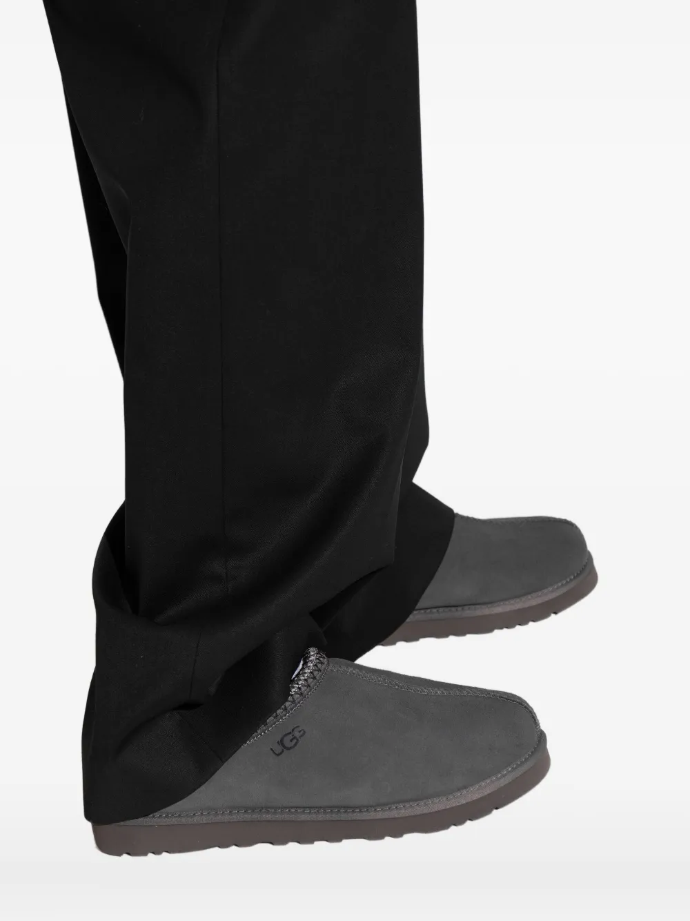 UGG Tasman braided-trim slipper boots Grijs