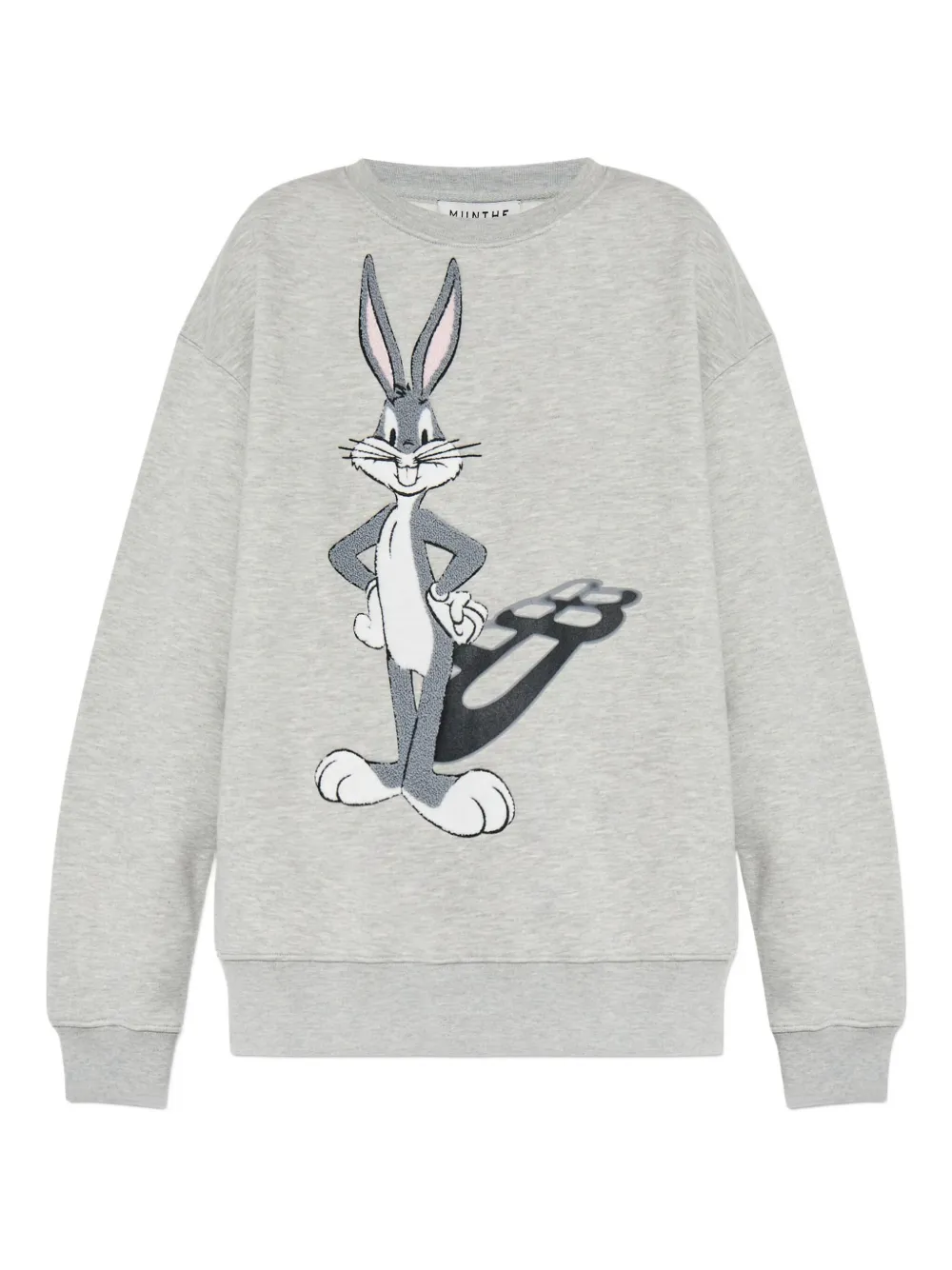Munthe X Looney Tunes Bugs-bunny Detail Sweatshirt In Gray