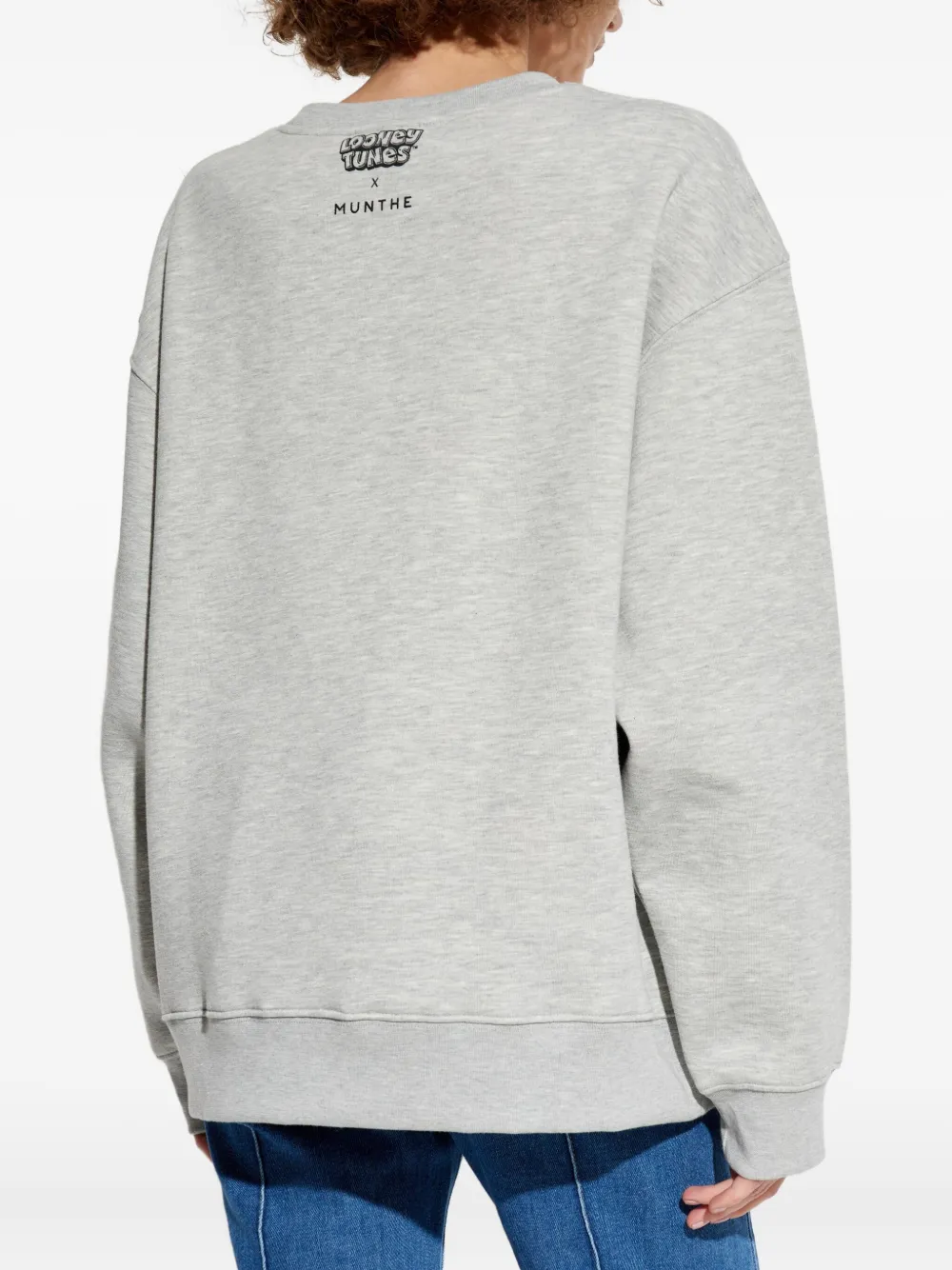 Munthe X Looney Tunes Bugs-bunny Detail Sweatshirt In Gray