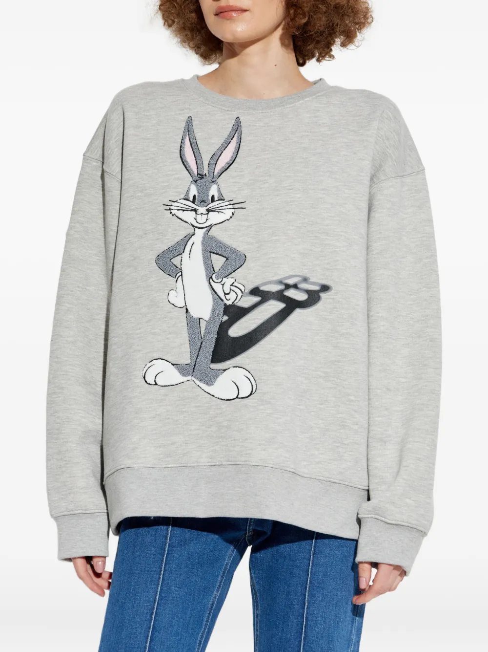Munthe X Looney Tunes Bugs-bunny Detail Sweatshirt In Gray