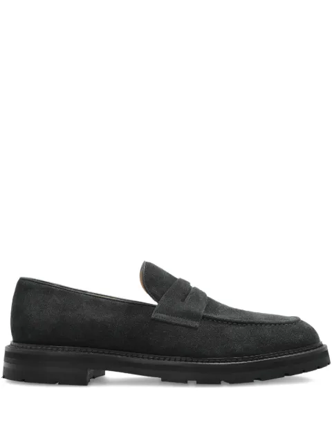 Eleventy suede penny loafers