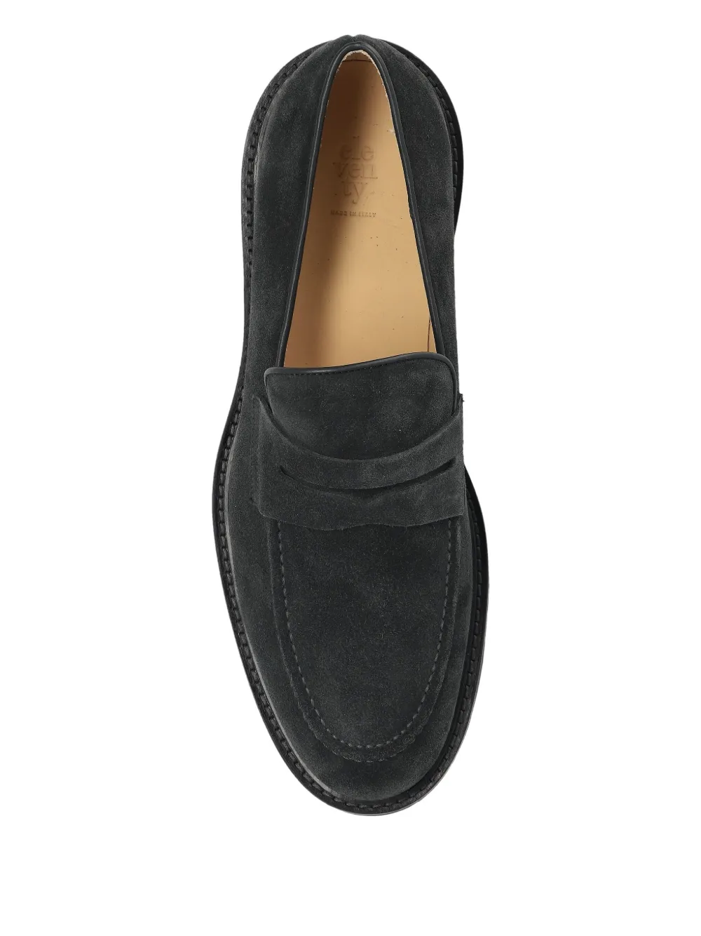 Eleventy suede penny loafers Blauw