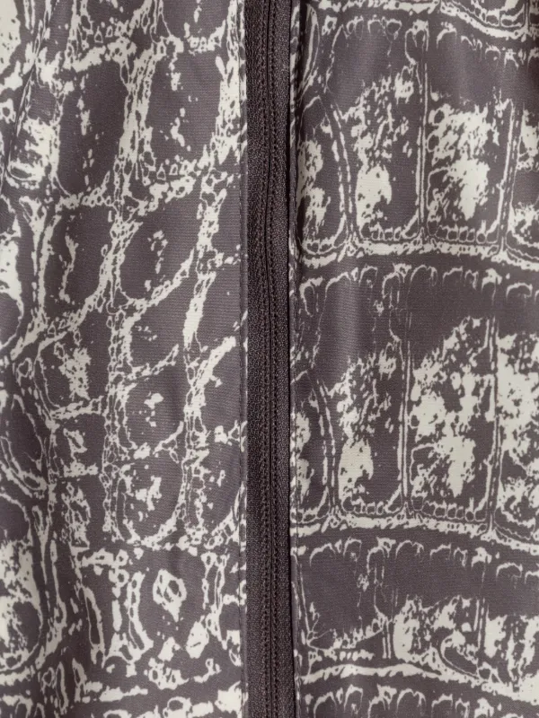 Adidas By Stella McCartney crocodile-print Hooded Jacket | Grey