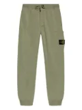 Stone Island patch-pocket cotton track pants - Green
