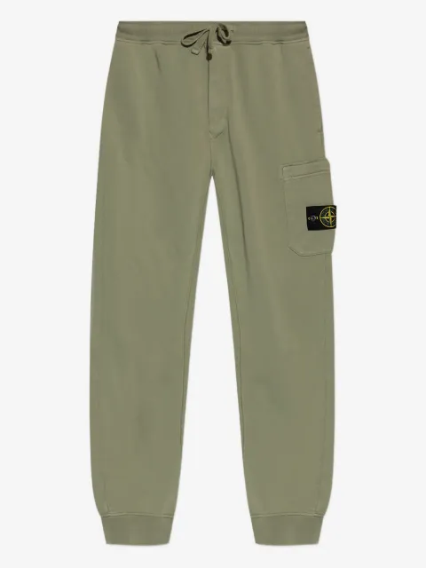 Stone Island patch-pocket cotton track pants