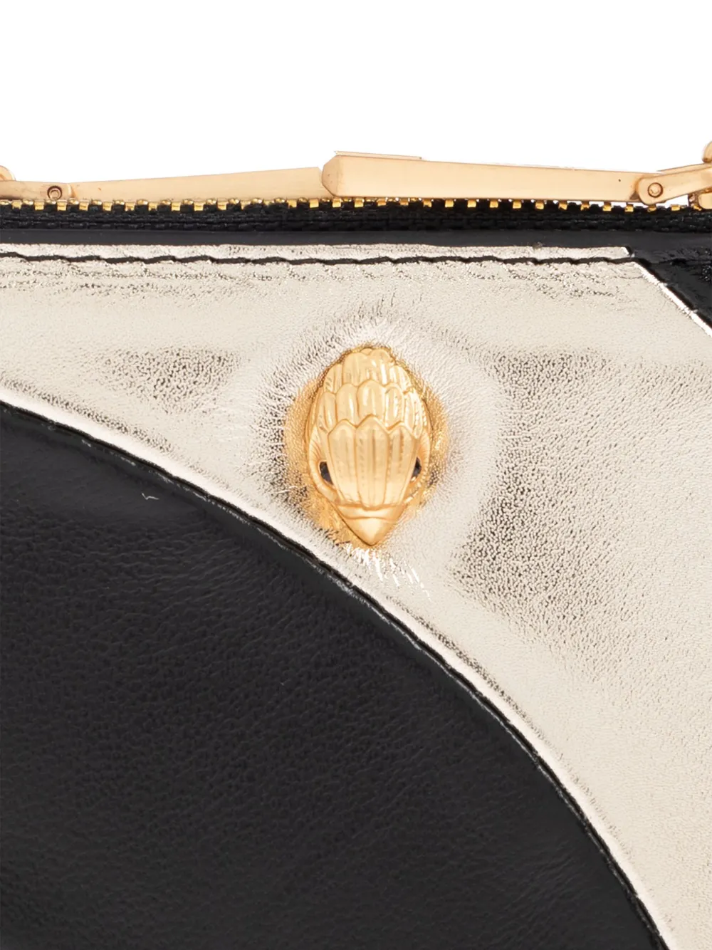 Kurt Geiger Mini Kensington Metallic-panelled Eagle-head Purse In Multi