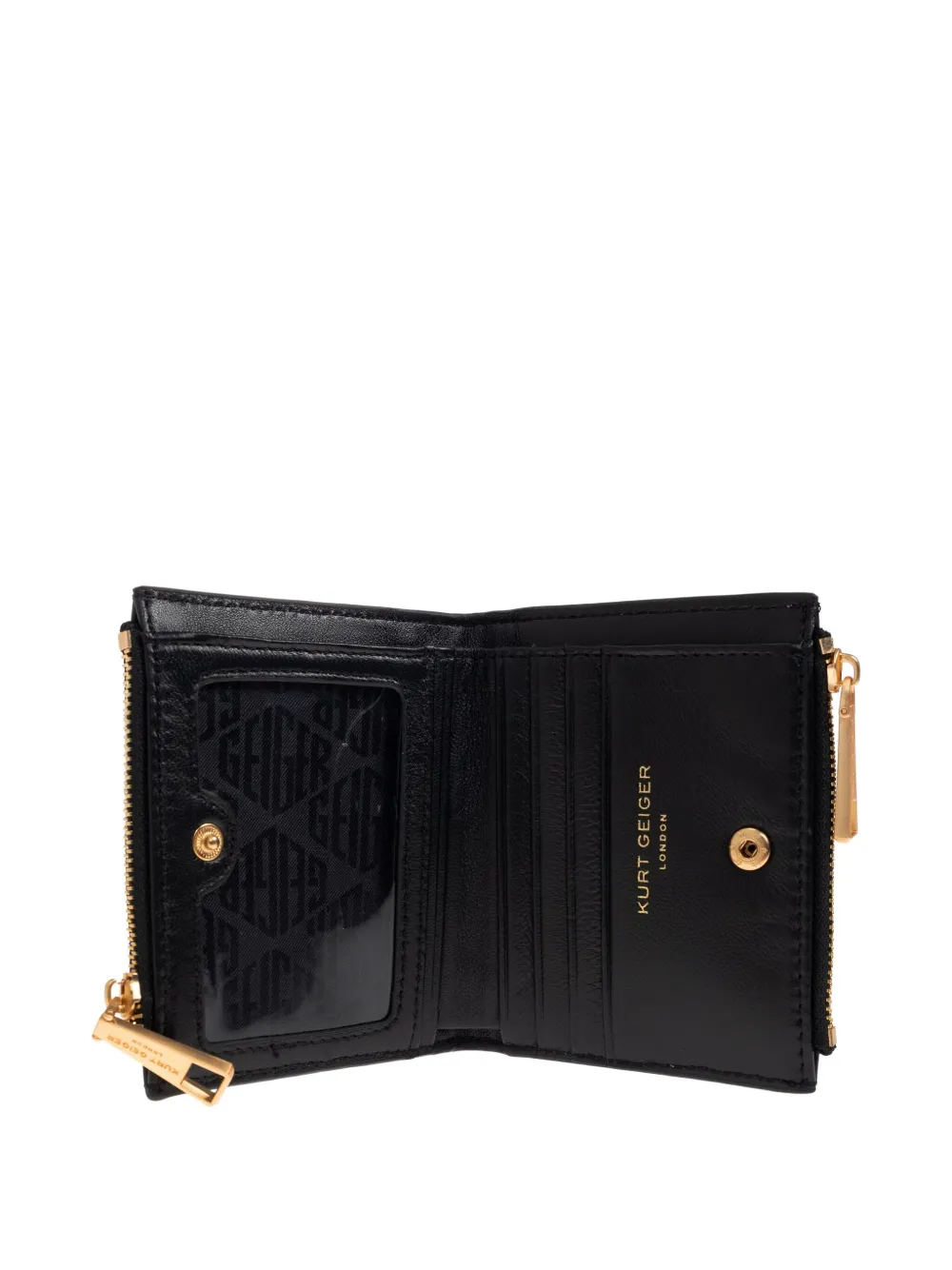 Kurt Geiger Mini Kensington Metallic-panelled Eagle-head Purse In Multi
