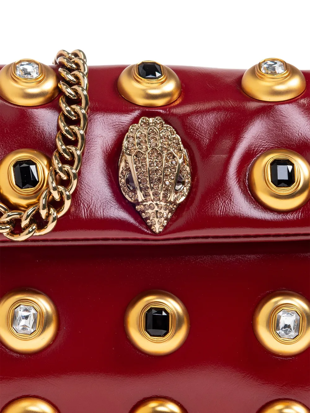 Kurt Geiger London Kleine Gem Kensington schoudertas Rood
