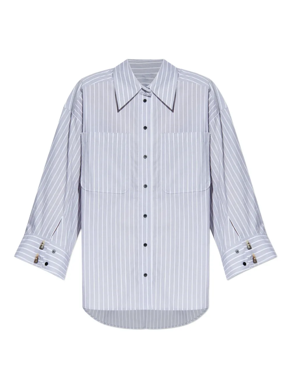 MUNTHE Lynne striped pocket shirt | Grey | Image 1