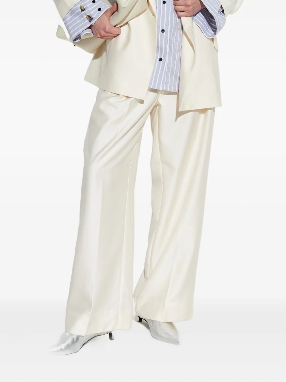 MUNTHE Lynne striped pocket shirt - Grijs