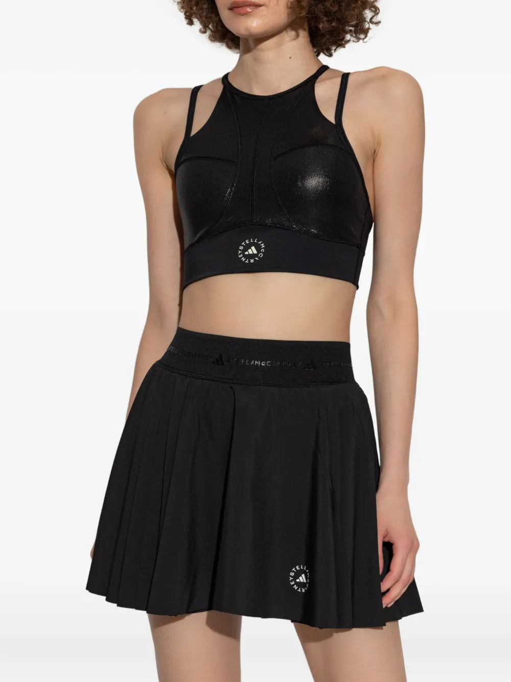 adidas by Stella McCartney Sport-bh met vlakken Zwart