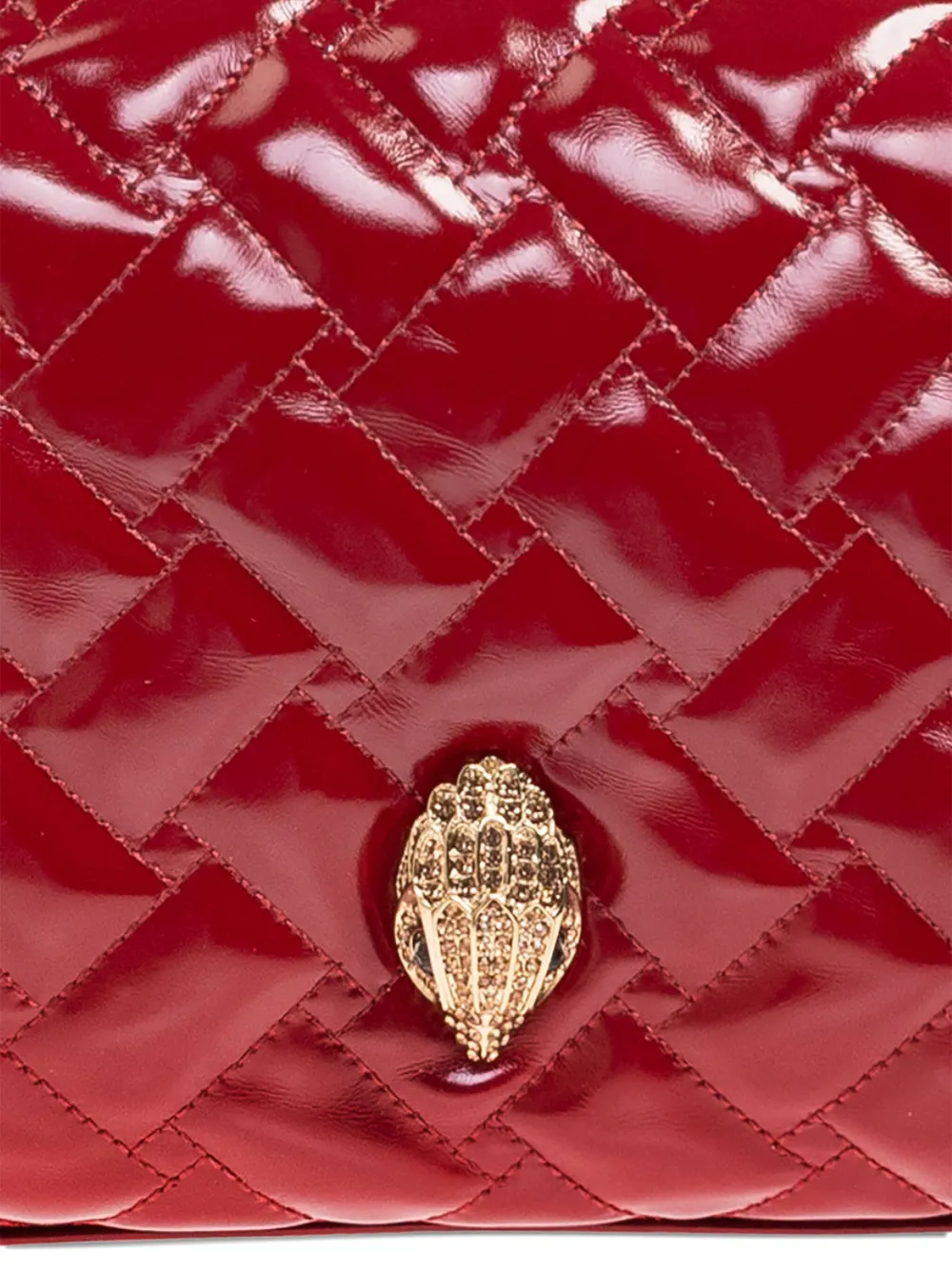Kurt Geiger London Gewatteerde shopper met trekkoordsluiting Rood