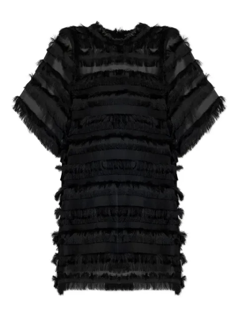 MUNTHE Lipona fringe-embellished sheer mini dress