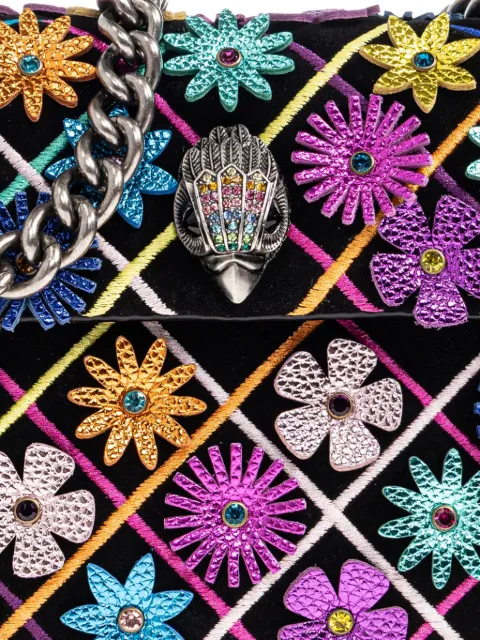 Kurt Geiger London small Kensington flower-embellished shoulder bag