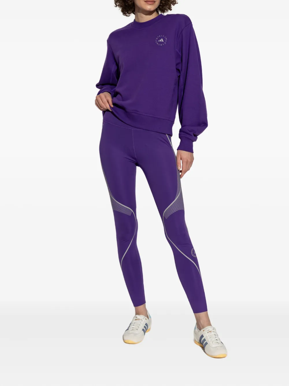 adidas by Stella McCartney Sweater met logo Paars