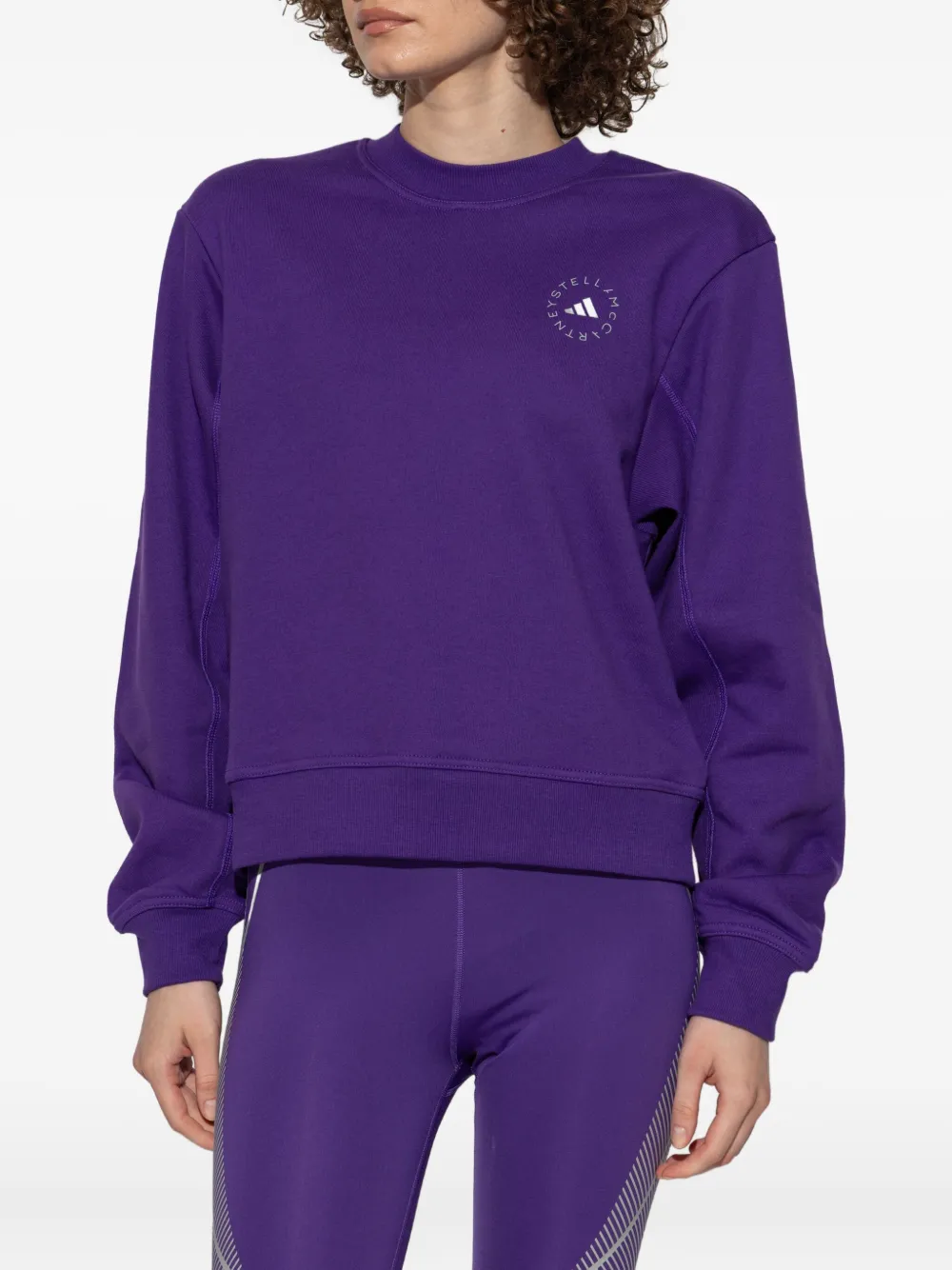 adidas by Stella McCartney Sweater met logo Paars