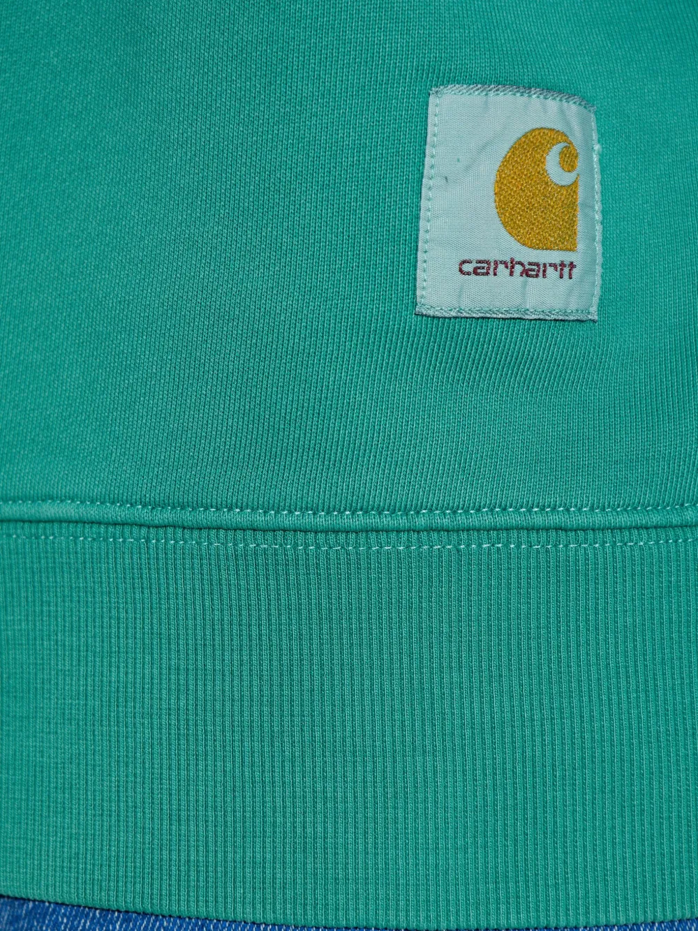 Carhartt WIP Hudson logo-patch sweatshirt Groen