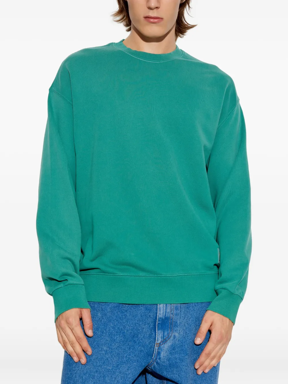 Carhartt WIP Hudson logo-patch sweatshirt Groen