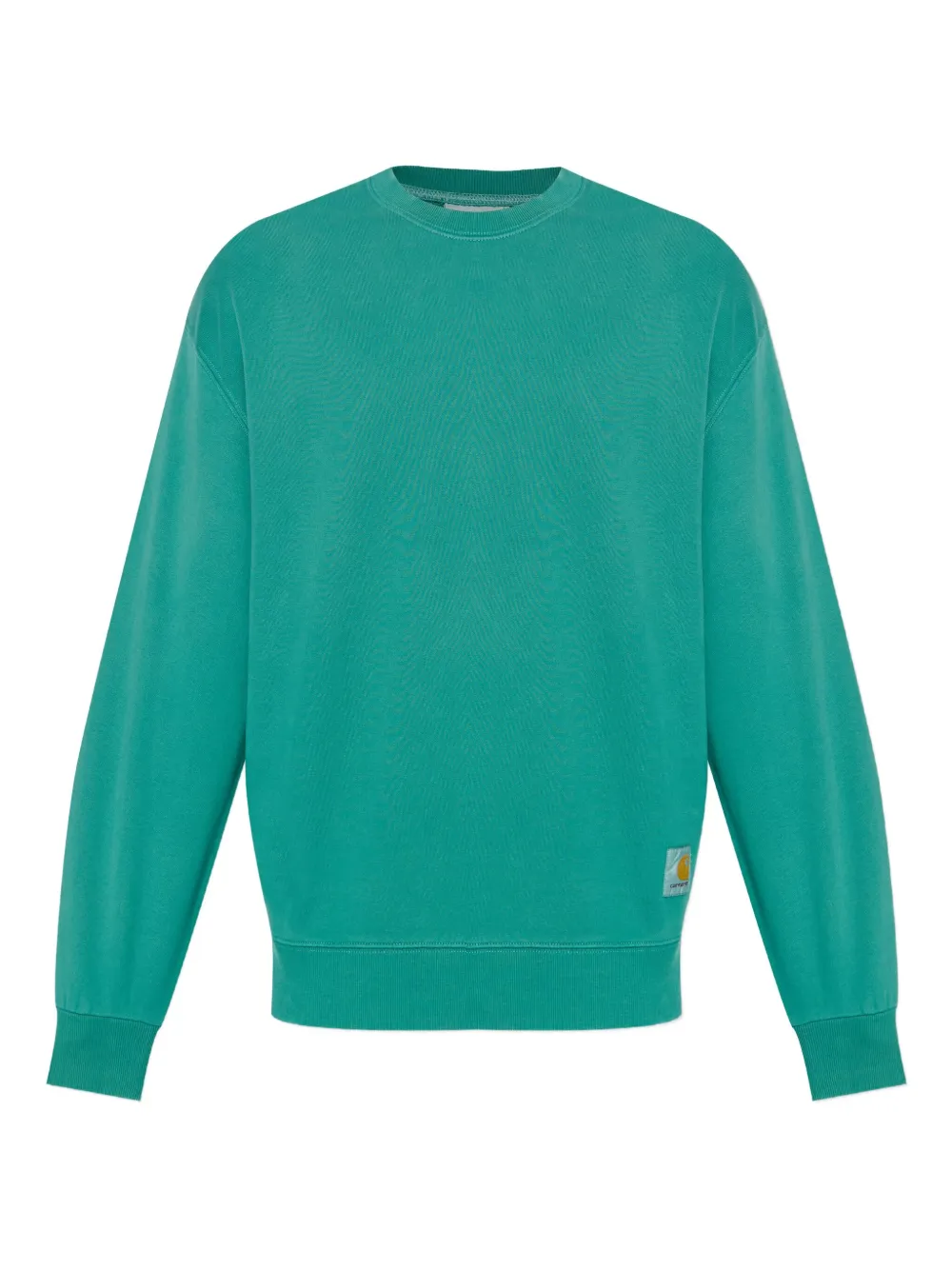 Carhartt WIP logo-patch crewneck sweatshirt Groen