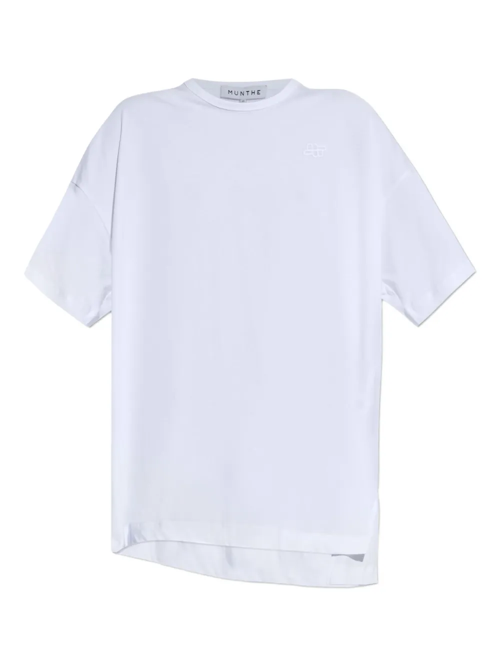 MUNTHE side-slits organic-cotton T-shirt | White | Image 1
