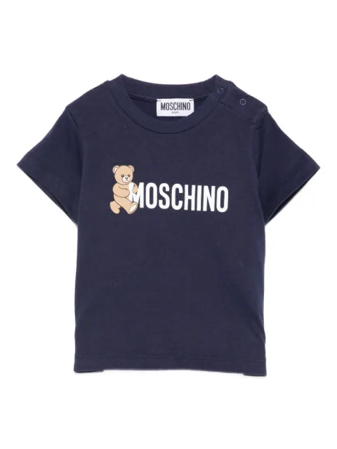 Moschino Kids teddy-print cotton top