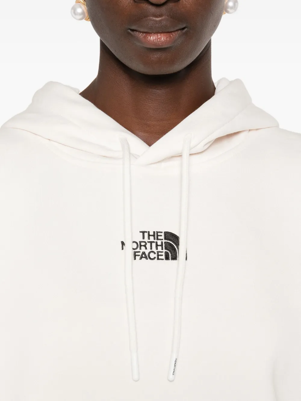 The North Face Hoodie met geborduurd logo Beige