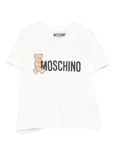 Moschino Kids تيشيرت قطن بطبعة تيدي
