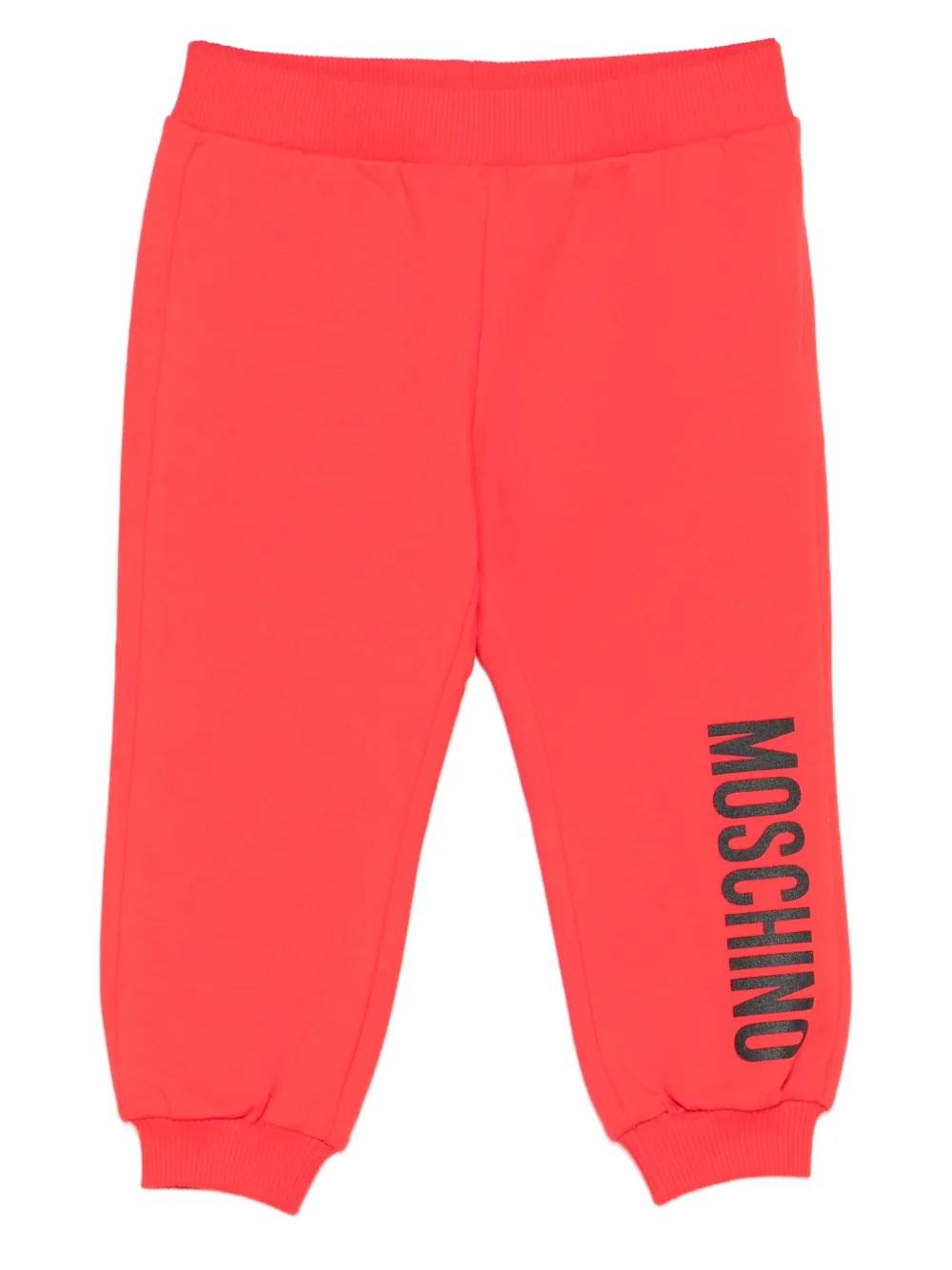 Moschino Kids Joggingbroek met logo Rood