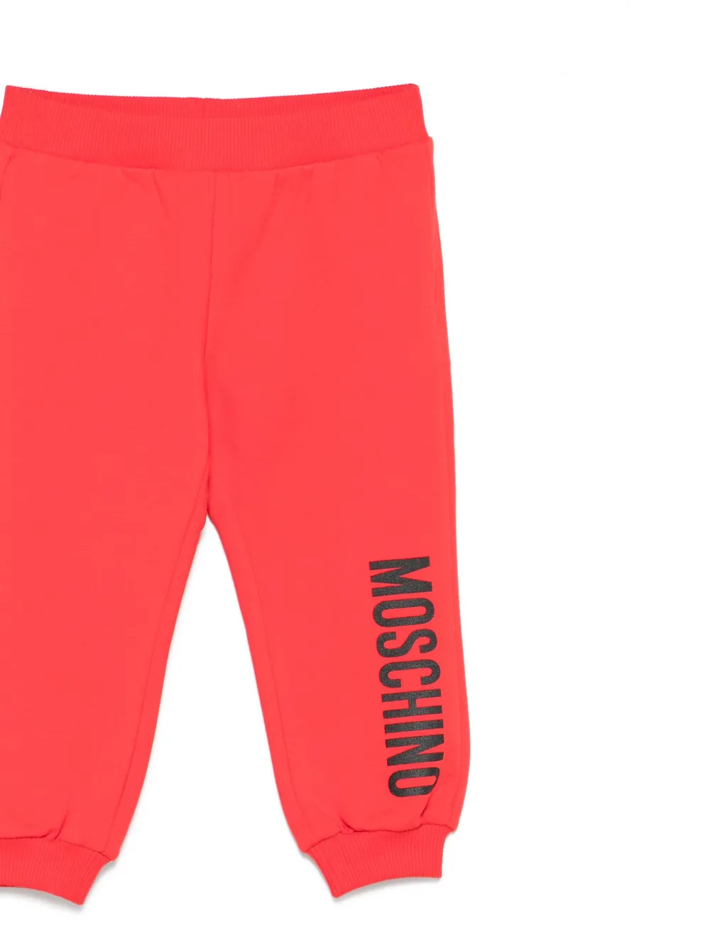 Moschino Kids Joggingbroek met logo Rood