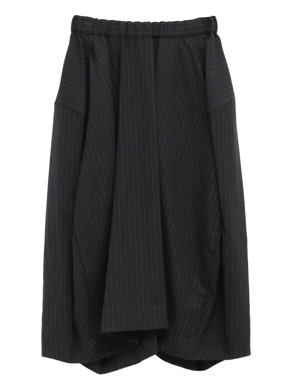 Comme Des Garçons pinstripe-print midi skirt | Black | Image 1