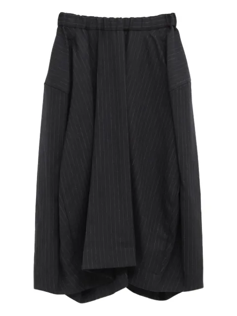 Comme Des Garçons pinstripe-print midi skirt