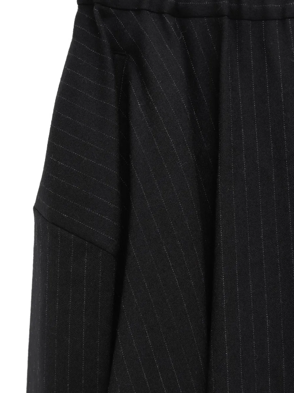 Comme Des Garçons Midi-rok met krijtstreep Zwart