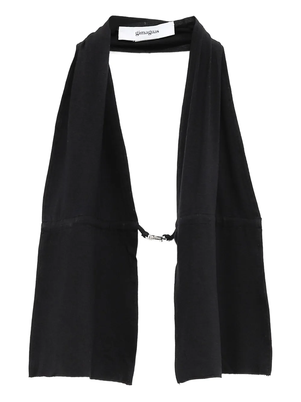 Mia draped buckle halter top